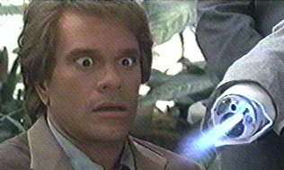 Robert Picardo in Innerspace, at least in this Joe Dante film we saw more of him than in Explorers