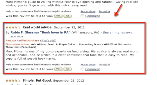 Picture of Robin Glossner's review of Ask Without Fear