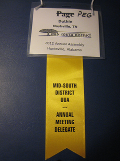 Delegate badge and ribbon