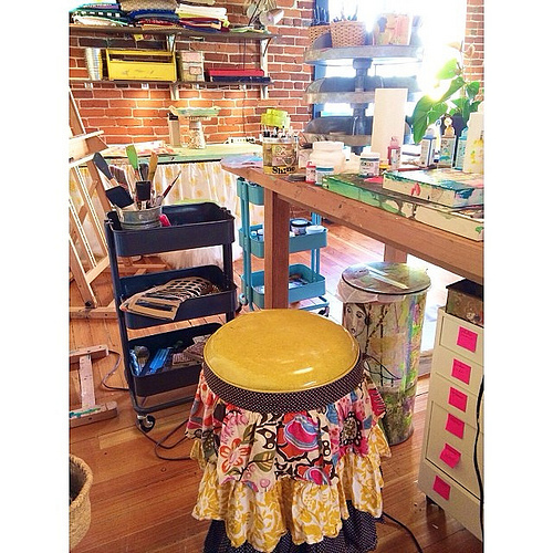 Current view. Making art today in #soulshinestudio!!!