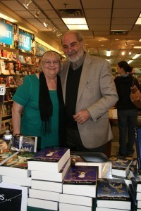 Henry and Louise whose parent's store inspired Engelmann's Grocery. Note: The photo was taken by Vivian Barwell, a journalist, who was there at the time and got caught up with the re-union.