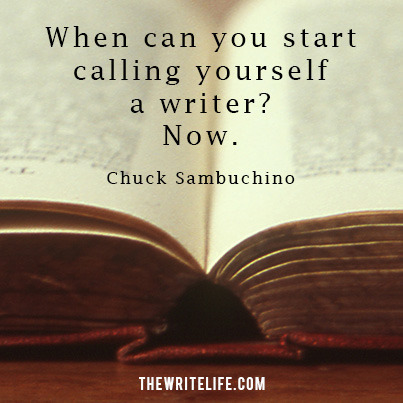 call yourself a writer