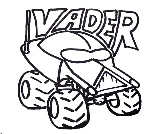 Darth Vader RC Car to color