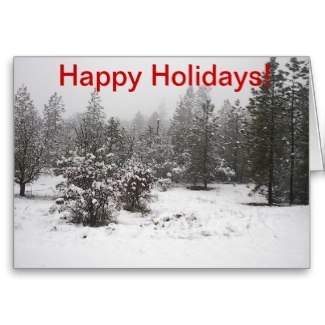 Snowy Holiday Card