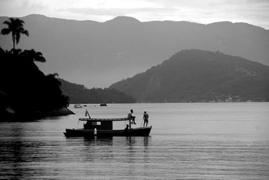 Fishermen relaxing, Paraty, Costa Verde, Brazil