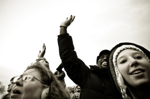 people waving goodbye to Amazon Tags