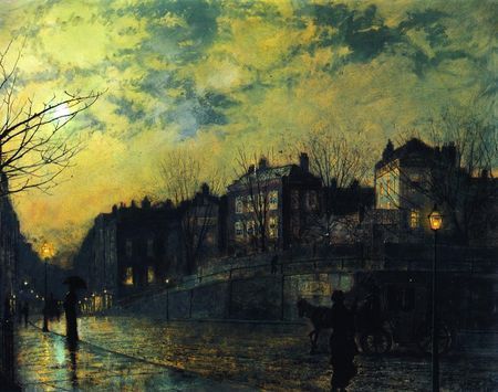 Atkinson Grimshaw - Hampstead Hill 1881