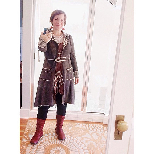 Running a little tired today-been a really focused week but one again #thewearyourjoy project gave me a lift this morning. These red boots are from a couple years ago and can I just say they are like orthopedic comfy. #grateful #dressedupinjoy