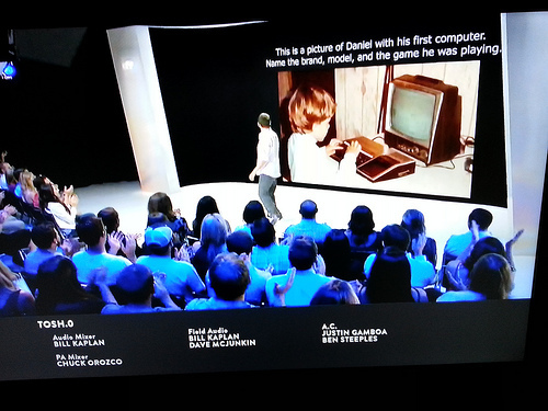 Pretty cool. The end of Tosh.O had him playing Alpiner on his TI-994/a as a kid.