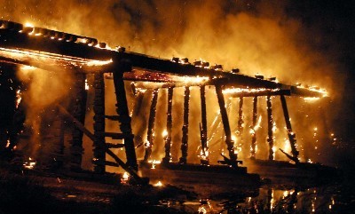 Burning bridges
