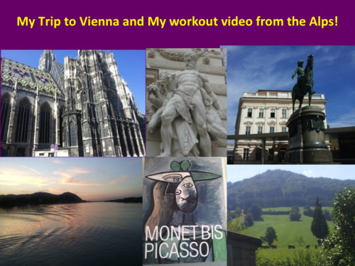 Trip to Vienna and my Workout Video from the Alps