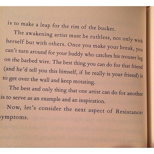 Ok. Last one. This part made me cry. #true #hard #thewarofart