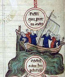 Picture of the White Ship sinking