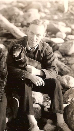 [“Andy” White and friend.]