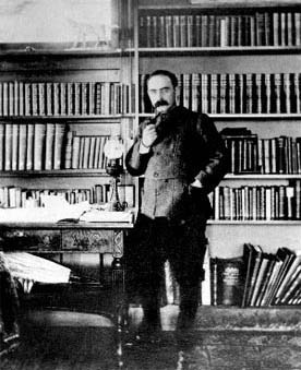 Rudyard Kipling in his study, about this year