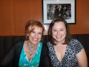 Christine Otis, author, and me at the Mercato for lunch.