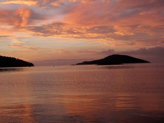 winter sunrise - sky and sea are one