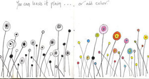 Black Pitt pens work just fine. A touch of color, maybe. But not a lot more.