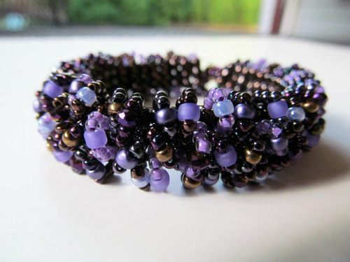 Custom Caterpillar Beadwoven Bracelet from Beaded Tail