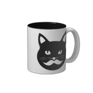 Mustache Kitty Mug