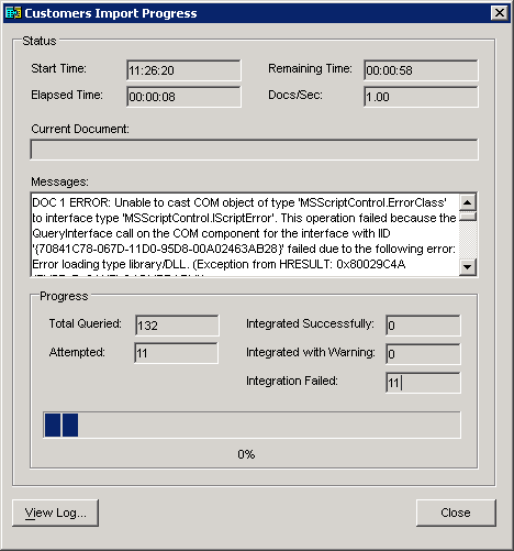 Integration Manager - MSScriptControl Error