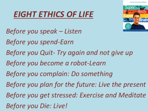 ETHICS OF LIFE