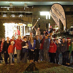 Northstar Christmas float in #Blacksburg parade! #dontgobe @northstarfamily