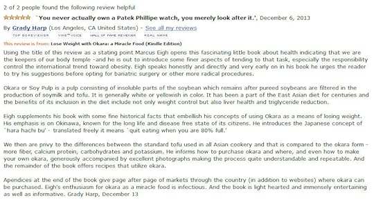 grady_harp_amazon_vine_voice_reviewer_give_lose_weight_with_okara_a_5_star