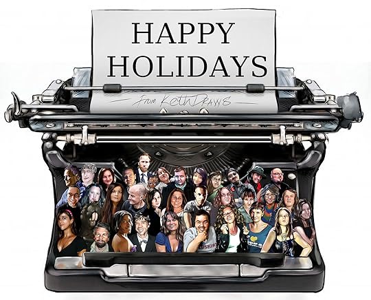 Keith Draws Authors Portrait