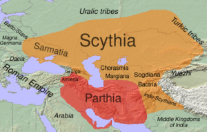 Map of Near East, 100 BCE