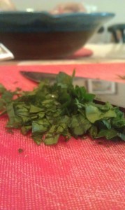 chopped parsley
