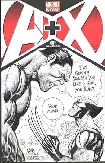 Wolverine Vs Hulk sketch cover by FRANK CHO