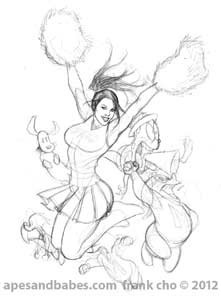 Frank Cho Brandy Cheerleader 2012