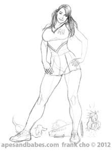 Frank Cho Brandy Cheerleader 2012