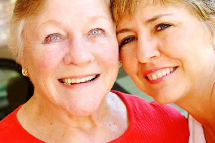 older and younger women together