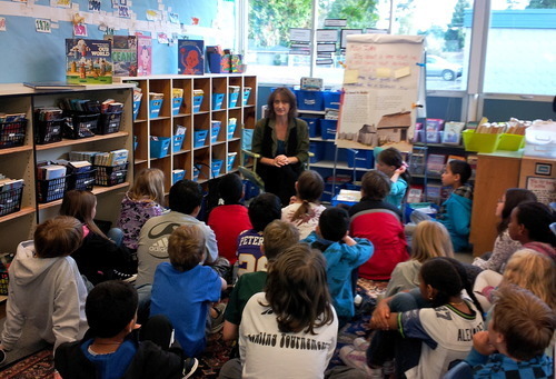 Kim Votry in her classroom