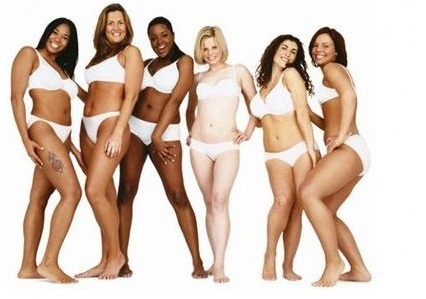 Sexy comes in all shapes, sizes, colors... (and genders.) Photo from Dove Cosmetics.