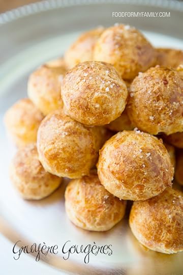 Gruyère Gougères #appetizer #recipe via FoodforMyFamily.com