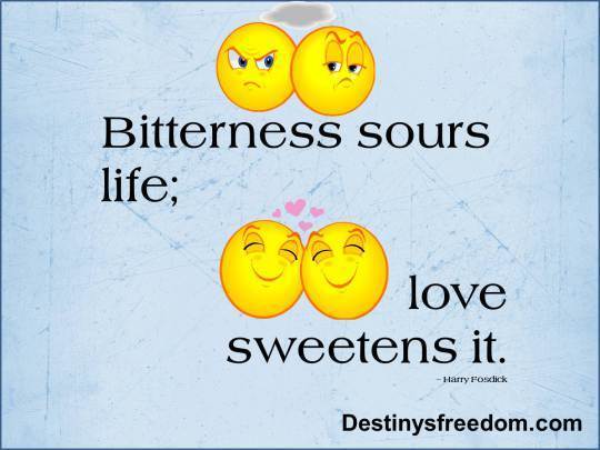 Q19 Bitterness sours life