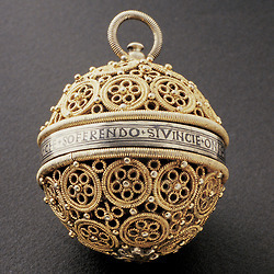 16th century Italian gilt pomander