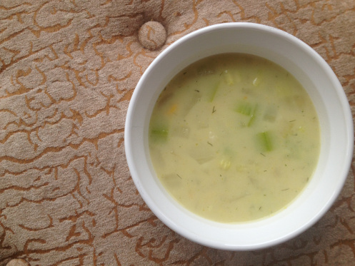 vegan corn and zucchini chowder