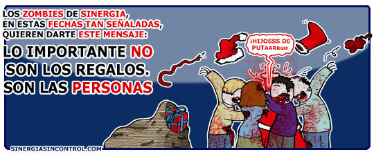 Una postal de Navidad con zombies, de Sinergia Sin Control.