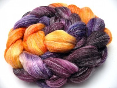 Dyeabolical merino/bamboo in Blood Orange