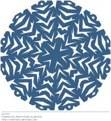 My first virtual snowflake of the year!