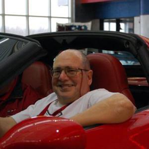 jan in the red shift -red corvette