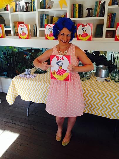 Randi dressed as Dot, the main character in her children's book, wearing ModCloth. 
