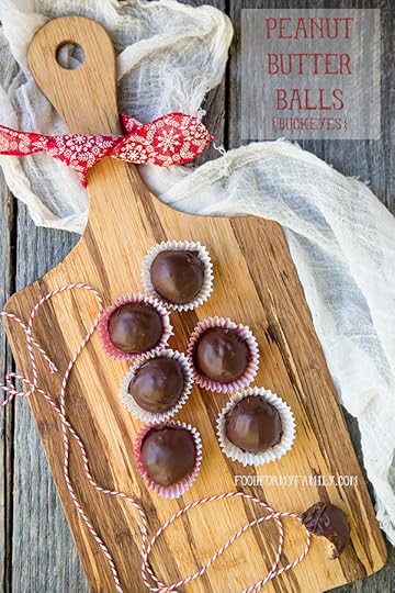 Peanut Butter Ball (Buckeye) #cookies #recipe via FoodforMyFamily.com