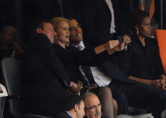 Presidents! They're just like us! They take selfies!