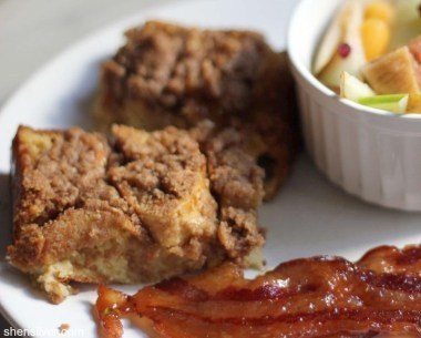 cinnamon streusel french toast