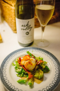 Scallops and Chorizo